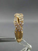 ESTATE LARGE .90CT PINK DIAMOND 18KT ROSE GOLD INFINITY KNOT SEMI ETERNITY RING