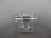ESTATE 14K WHITE GOLD CLASSIC MATTE & SHINY WEDDING ANNIVERSARY BAND RING #23145
