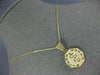 ESTATE 14KT YELLOW GOLD 3D HEXAGON HEALTH GUARD ENGRAVEABLE CHARM PENDANT #25079