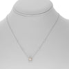 ESTATE .41CT DIAMOND 14KT WHITE & ROSE GOLD 3D SQUARE HALO BY THE YARD NECKLACE