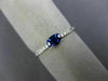 .45CT DIAMOND & AAA OVAL SAPPHIRE 14K WHITE GOLD CLASSIC FRIENDSHIP PROMISE RING