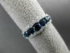 ESTATE 1.61CT DIAMOND & AAA SAPPHIRE 18KT WHITE GOLD GRADUATING ANNIVERSARY RING