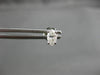 ESTATE .55CT MARQUISE CUT DIAMOND 14KT WHITE GOLD 3D CLASSIC STUD EARRINGS #5163
