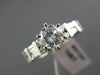 ESTATE 1.42CT ROUND DIAMOND 14K WHITE GOLD 3D CHANNEL LOVE ENGAGEMENT RING 21347