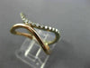 ESTATE WIDE .23CT DIAMOND 14KT WHITE & ROSE GOLD 3D DOUBLE ROW SWIRL FUN RING