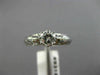 ANTIQUE .52CT OLD MINE DIAMOND 18KT WHITE GOLD 3D FILIGREE ENGAGEMENT RING #9318