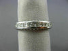ESTATE .99CT ROUND & PRINCESS DIAMOND 14K WHITE GOLD 3D WEDDING ANNIVERSARY RING