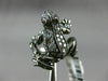 ESTATE LARGE .76CT DIAMOND AAA RUBY 18KT BLACK GOLD HANDCRAFTED HAPPY FROG RING