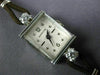 ANTIQUE LADY HAMILTON .35CT DIAMOND 14KT WHITE GOLD 3D ART DECO WATCH #499