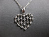 ESTATE .20CT DIAMOND 14KT WHITE GOLD 3D MULTI BAR BY THE YARD FLOATING PENDANT
