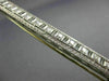 ANTIQUE LONG .50CT DIAMOND PLATINUM 3D OPEN RECTANGULAR FILIGREE PIN BROOCH