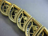 ESTATE WIDE 20CT DIAMOND & ONYX 18KT TWO TONE GOLD GRADUATING CHOKER NECKLACE