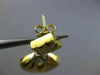 ANTIQUE LARGE .15CT DIAMOND 18KT 2 TONE GOLD TRIANGULAR HANGING EARRINGS #20582
