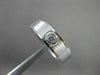 ESTATE WIDE 0.14CTW DIAMOND 14KT WHITE GOLD 4 STONE ETOLIE MENS RING #14553