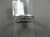 ESTATE WIDE .52CT DIAMOND 14KT WHITE GOLD 2 ROW CLASSIC WEDDING ANNIVERSARY RING