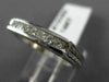 ESTATE .45CT PRINCESS DIAMOND 14KT WHITE GOLD FILIGREE ANNIVERSARY RING #10360