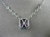 LARGE 7.10CT DIAMOND & AAA AMETHYST 14K WHITE GOLD FILIGREE BY THE YARD NECKLACE