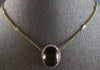 8.82CT DIAMOND & AAA SMOKY TOPAZ 14KT YELLOW GOLD 3D OVAL & ROUND LOVE NECKLACE