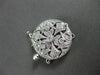 ANTIQUE .31CT DIAMOND 18KT WHITE GOLD ROUND FILIGREE PEARL LOCK AMAZING!! #11716