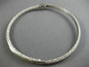 ESTATE WIDE & EXTRA LARGE 8.26CT DIAMOND 14K WHITE GOLD INSIDE OUT HOOP EARRINGS