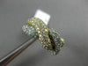 ESTATE 2.06CT ROUND DIAMOND 18KT WHITE & YELLOW GOLD 3D LOVE KNOT INFINITY RING