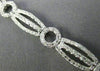 ESTATE WIDE .96CT DIAMOND 14KT WHITE GOLD CLASSIC CIRCLE OF LIFE TENNIS BRACELET