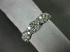 ESTATE 1.0CT DIAMOND 14KT WHITE GOLD CLASSIC INFINITY SEMI ETERNITY WEDDING RING