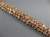 LARGE & LONG 21.40CT PINK DIAMOND 18K ROSE GOLD MULTI SHAPE LOVE TENNIS BRACELET