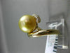 ESTATE LARGE .62CT DIAMOND 14KT YELLOW GOLD 3D GOLDEN SOUTH SEA PEARL SWIRL RING