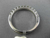 ESTATE .50CT DIAMOND 18K WHITE GOLD 3D CLASSIC SEMI ETERNITY ANNIVERSARY RING