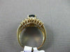 ESTATE WIDE 2.95CT DIAMOND & AAA SAPPHIRE 18KT YELLOW GOLD ENGAGEMENT RING !!