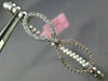 ESTATE .70CT DIAMOND 14KT WHITE GOLD 3D INFINITY FLEXIBLE LOVE BANGLE BRACELET