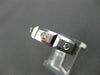 ESTATE WIDE .48CT DIAMOND 14K W GOLD SQUARE ETOILE ANNIVERSARY MENS RING #15429