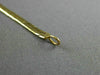 ESTATE LONG 14KT YELLOW GOLD 3D CLASSIC HERRINGBONE CHAIN BRACELET #25321