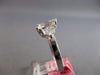 1.19CT GIA FLAME & TRAPEZOID DIAMOND 18KT WHITE GOLD 3D 3 STONE ENGAGEMENT RING