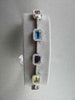 ESTATE 18KT 6.81CT MULTI COLOR EMERALD CUT SAPPHIRE & DIAMONDS GOLD BRACELET