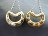 ESTATE 1.20CT DIAMOND 14KT WHITE & YELLOW GOLD 3D ETOILE MOON HANGING EARRINGS