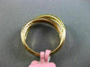 ESTATE .36CT PINK & FANCY YELLOW DIAMOND 18KT YELLOW & ROSE GOLD MULTI ROW RING