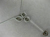 ESTATE .37CT DIAMOND 18KT WHITE GOLD 3D MULTI SHAPE LARIAT FUN NECKLACE
