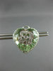 ESTATE EXTRA LARGE 18.51CT DIAMOND & AAA GREEN AMETHYST 18KT WHITE GOLD EARRINGS