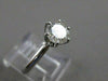 ESTATE 1 CARAT ROUND DIAMOND PLATINUM SOLITAIRE ENGAGEMENT RING H SI2 6MM #17177