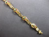 ESTATE MULTI COLOR ENAMEL 14K YELLOW GOLD 3D CLASSIC SLIPPER FUN BRACELET #27917