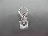 ESTATE WIDE 1.80CT AAA PINK SAPPHIRE 14KT WHITE GOLD PAVE CLIP ON EARRINGS
