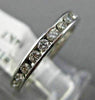 ESTATE .70CT DIAMOND 14KT WHITE GOLD 3D ETERNITY WEDDING ANNIVERSARY RING #1214