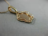 ESTATE 14KT ROSE GOLD HANDCRAFTED 5 CLOVER FLOWER STAR FLOATING PENDANT #23793