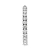 ESTATE 4.0CT DIAMOND 14KT WHITE GOLD 3D ROUND INSIDE OUT HOOP HANGING EARRINGS