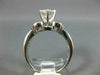 ESTATE 1.89CT DIAMOND 18KT WHITE GOLD 3D ROUND & BAGUETTE ENGAGEMENT RING #1835
