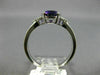 ESTATE 1.10CT DIAMOND & AAA OVAL AMETHYST 14KT WHITE GOLD 3D SEMI HALO FUN RING