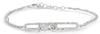 ESTATE .29CT DIAMOND 14KT WHITE GOLD CLASSIC I LOVE YOU FRIENDSHIP FUN BRACELET