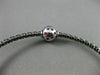 ESTATE 1.0CT AAA RUBY 14K WHITE & BLACK GOLD GLOBE ROPE FLEXIBLE BANGLE BRACELET
